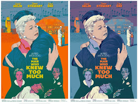 The Man Who Knew Too Much Movie Poster Screen Print by Jack Durieux x Alfred Hitchcock x Mad Duck Posters