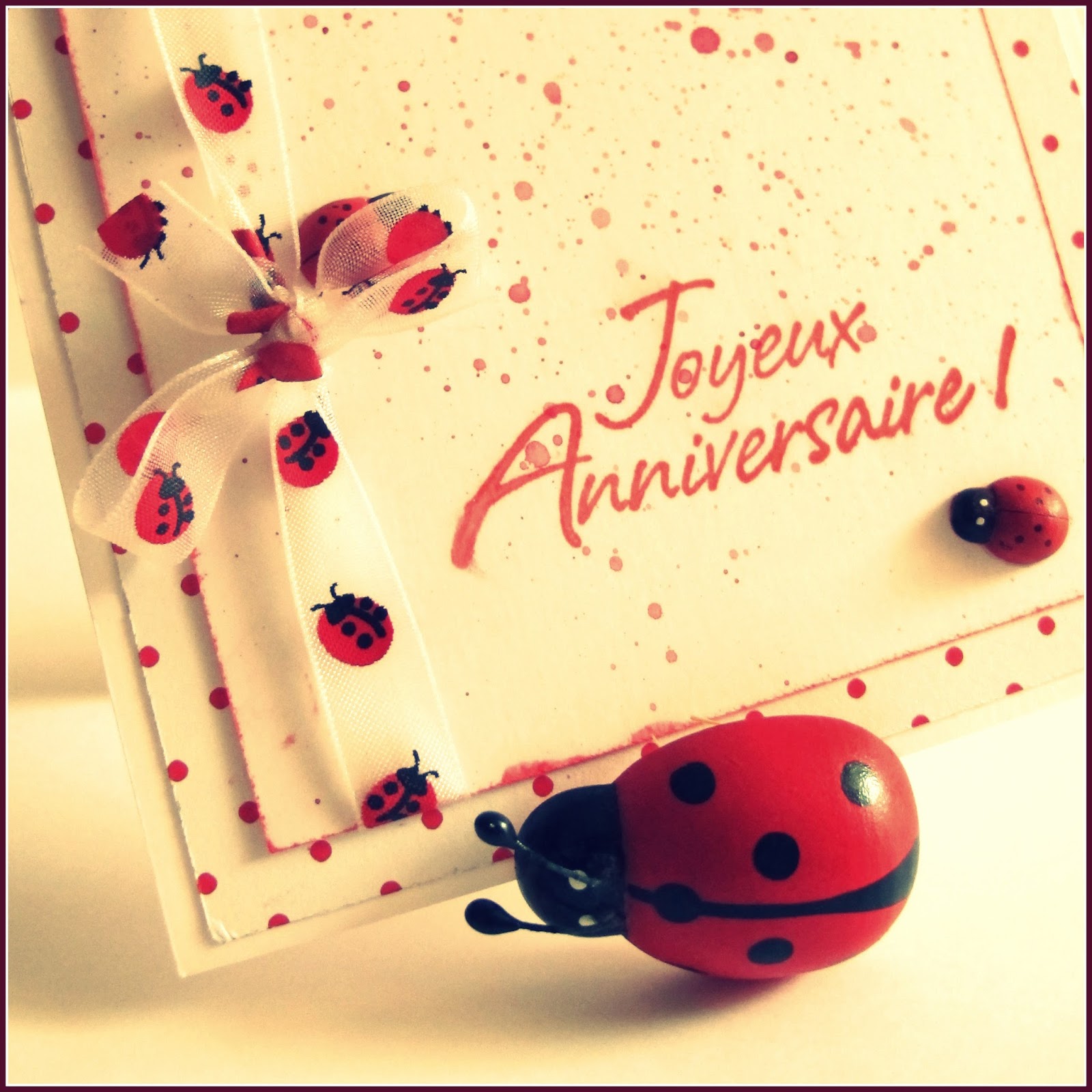 Ma Petite Planete Scrapbooking Carte D Anniversaire Coccinelle Ma Petite Planete Scrapbooking Carte D Anniversaire Coccinelle
