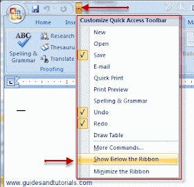 Quick Access Toolbar