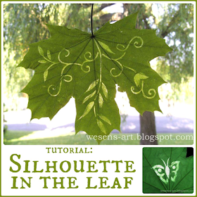 Silhouette in Leaf  wesens-art.blogspot.com