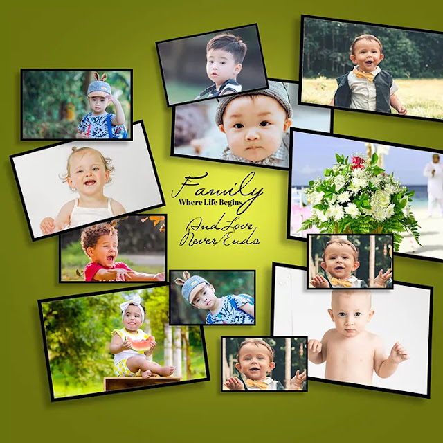 photo collage psd templates free download