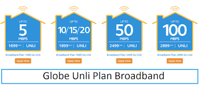 Globe Unli Plan Broadband