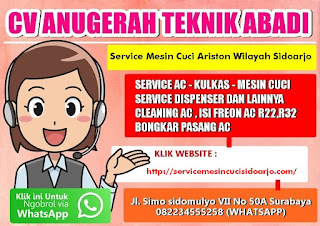 Service Mesin Cuci Ariston Wilayah Sidoarjo