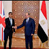 سوناك والرئيس  السيسى ضرورة تجنب انتشار الصراع فى الشرق الأوسط.