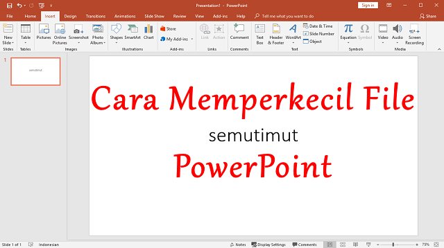 Cara Compress PPT