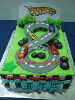  Wheels Birthday Cake on Mynata Cakes  Hot Whell Birthday Cake