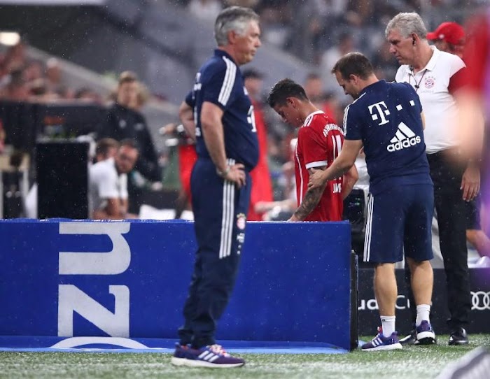 James Rodríguez sofre lesão muscular no Bayern e pode desfalcar a Colômbia