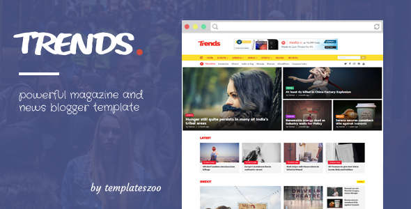 Trends - Magazine Responsive Blogger Template