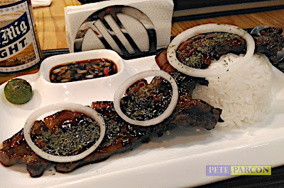 Grilled Pork Belly with Rice at Hashbrews Café Bistro