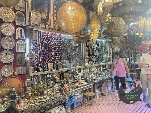 Jewelry, Lamps and Lanterns at Gift shop, Rue Talaa Kebira, Fes el-Bali, Fez, Morocco