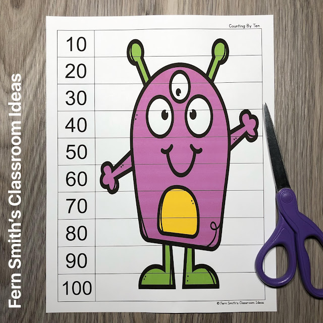 Click Here to Download These Monster Counting Puzzles For Your Classroom Today!