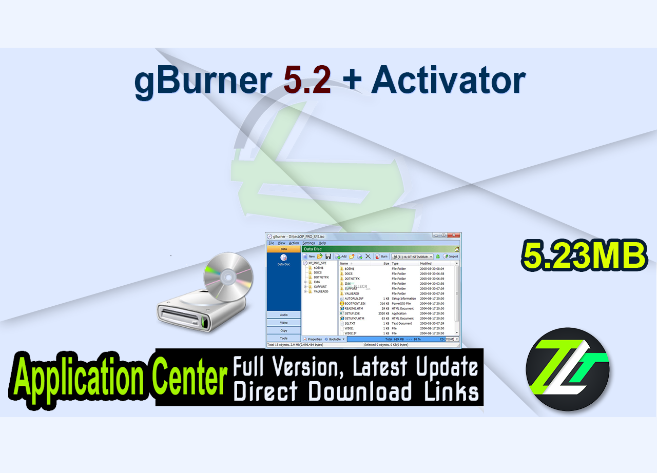 gBurner 5.2 + Activator