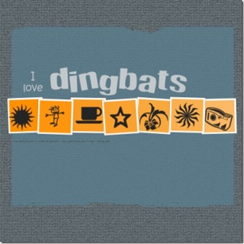 i love dingbats web