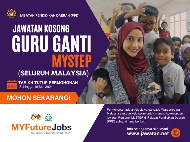 Jawatan Kosong Guru Ganti MySTEP 2024