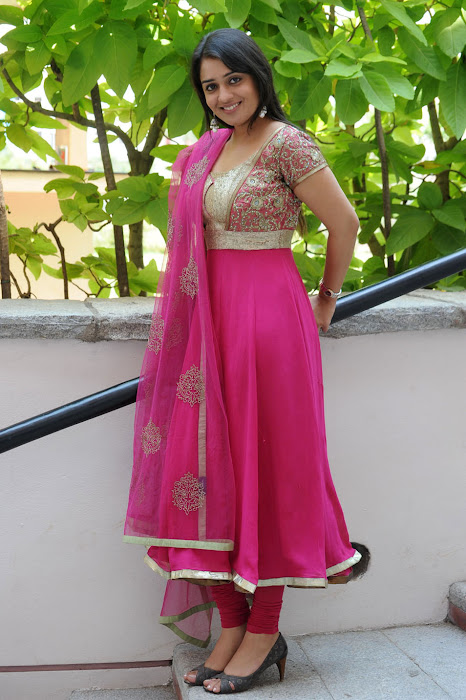 Cute Nikitha in Pink Churidar, Latest Churidar Styles for indian girls