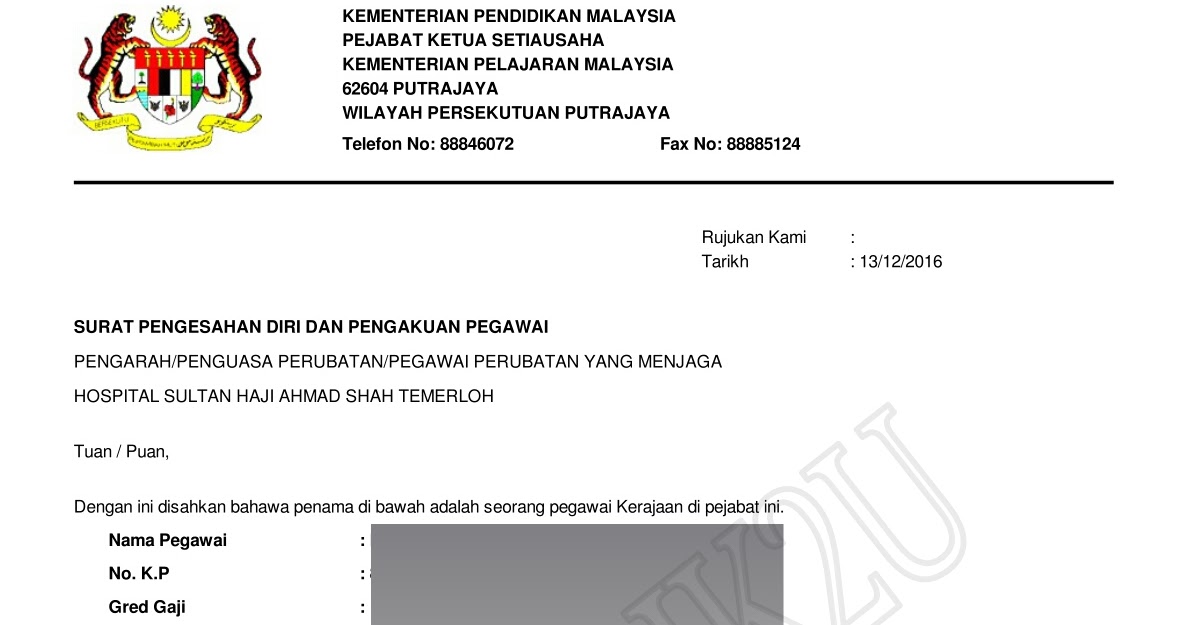 Surat Kebenaran Ibu Bapa Lampiran 1