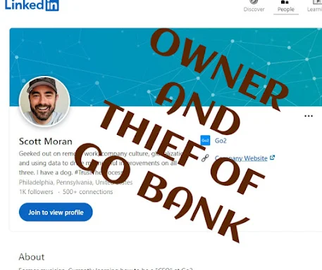 Scott Morgan owner of GoBank is Committing Fraud and is a Thief