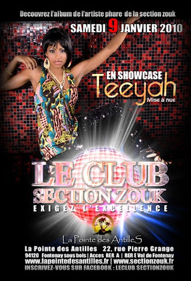 Teeyah en showcase - La Pointe des Antilles - Section Zouk