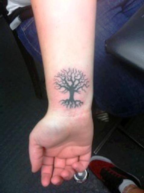 Willow Tree Tattoo On Wrist