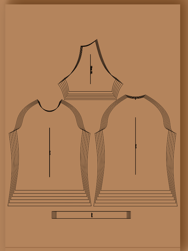 patrones camiseta de mujer manga rangla básico