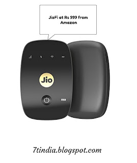 Amazon jioFi shopping trick:- Buy JioFi M2S 150Mbps Wireless 4G Portable Data at Rs 999 only