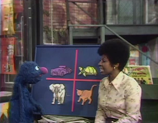 Grover, Susan, and three animals and a car