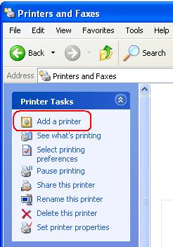 Add Sharing Printer