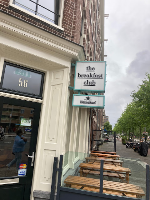 Cafe sign reading "The Breakfast Club"