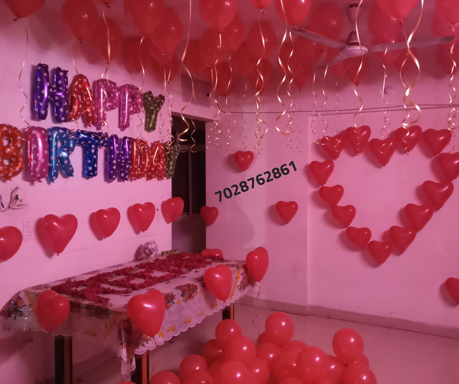 Romantic Room  Decoration  For Surprise Birthday  Party in 