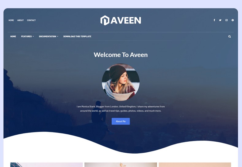 Aveen Blogger Template