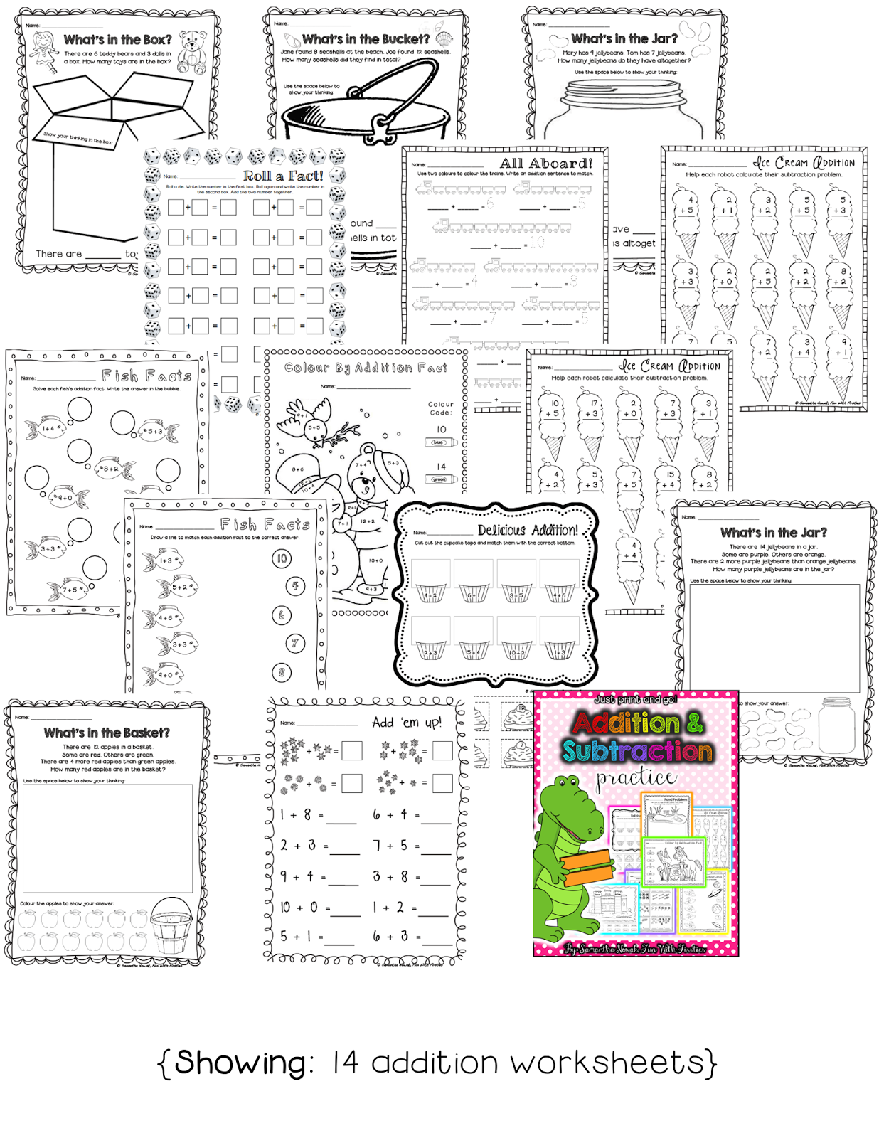 Fun With Firsties: FREE Addition Math Station Worksheet & Noise Level Management