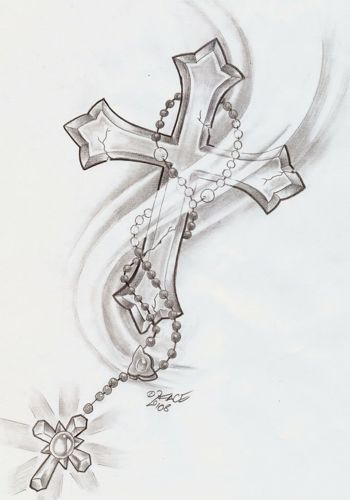 rosary ankle tattoos. rosary directory over