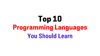 Top 10 Programming Languages to learn in 2023