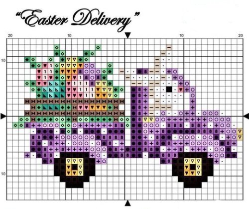 Easter Delivery - Free Cross Stitch Pattern