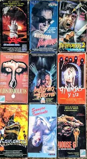 Cine serie B en VHS edición argentina