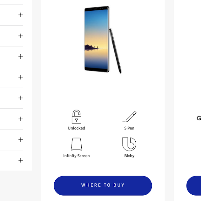 Samsung NOte8 listed on Samsungs official website before launch