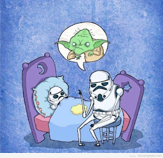 StormTrooper contando un cuento a su hijo antes de dormir