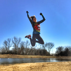 Jumping for Joy over those speedy intervals!