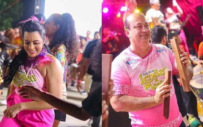 Audreia Noleto é recepcionada com festa pelo batalhão do Boi Lendas e Magias