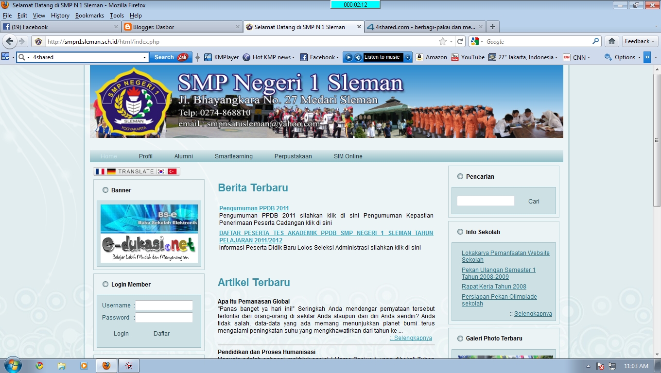 BellaFGAN: profil SMP N 1 SLEMAN