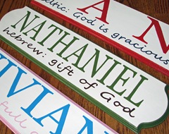 3 name plaques