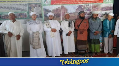 Al habib Ahmad Syarif As Sahab Cucu Rasulullah berkunjung ke Asbabul Rahmah Tebingtinggi