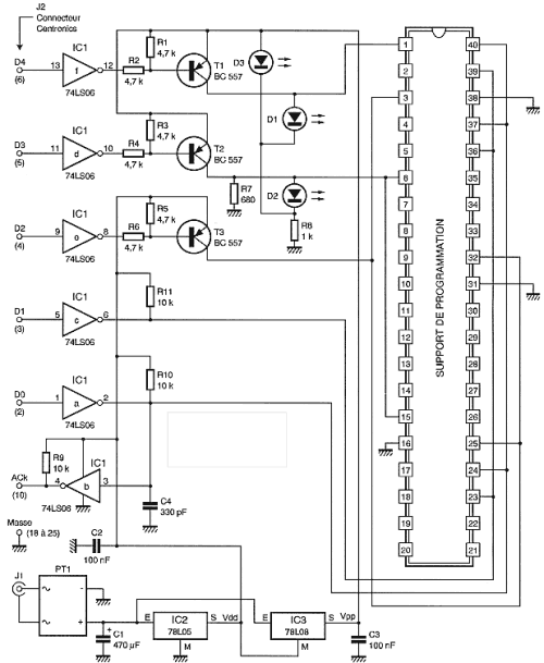 PIC Universal Programmer Schematic