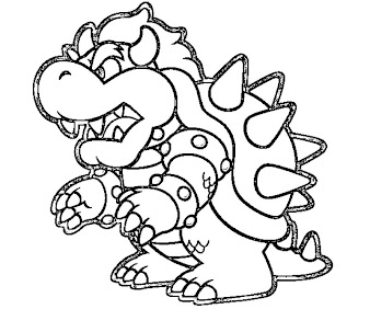 #3 Bowser Coloring Page