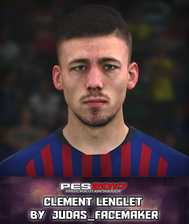 PES 2017 Faces Clement Lenglet by Judas