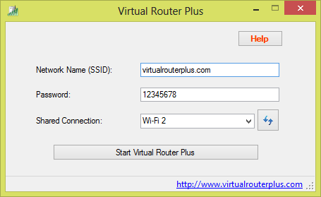 Utiliza una interfaz virtual WiFi compartida para las visitas