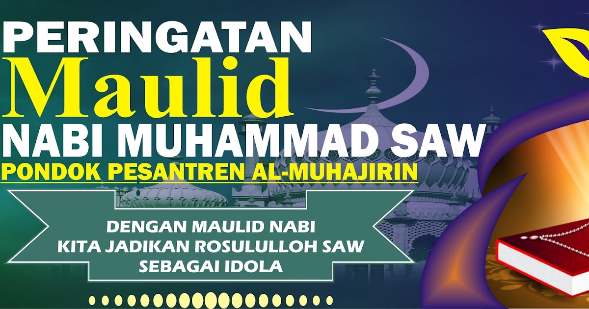 Download Contoh Spanduk Maulid Nabi.cdr ~ KARYAKU