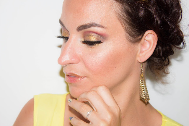 maquillage-makeup-dore-gold-gris-fauxcils-tuto-hudabeauty-urbandecay