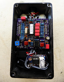 DIY tremolo with tap tempo circuit inside