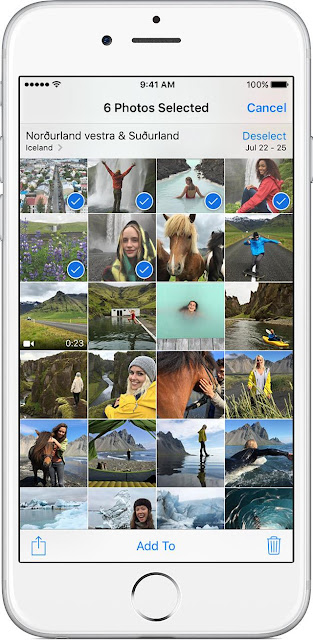 ios9 -iPhone 6 delete multiple photos